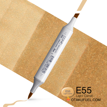 Copic Sketch E55 Light Carmel Marker <inline style="float: right; margin-right: 10px; background-color: rgb(234, 213, 174);">&nbsp;&nbsp;&nbsp;&nbsp;&nbsp;&nbsp; </inline>