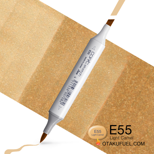 Copic Sketch E55 Light Carmel Marker <inline style="float: right; margin-right: 10px; background-color: rgb(234, 213, 174);">&nbsp;&nbsp;&nbsp;&nbsp;&nbsp;&nbsp; </inline>