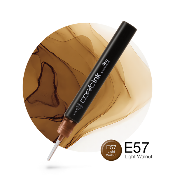 Copic Ink Refill E57 Light Walnut <inline style="float: right; margin-right: 10px; background-color: rgb(178, 133, 91);">&nbsp;&nbsp;&nbsp;&nbsp;&nbsp;&nbsp; </inline>