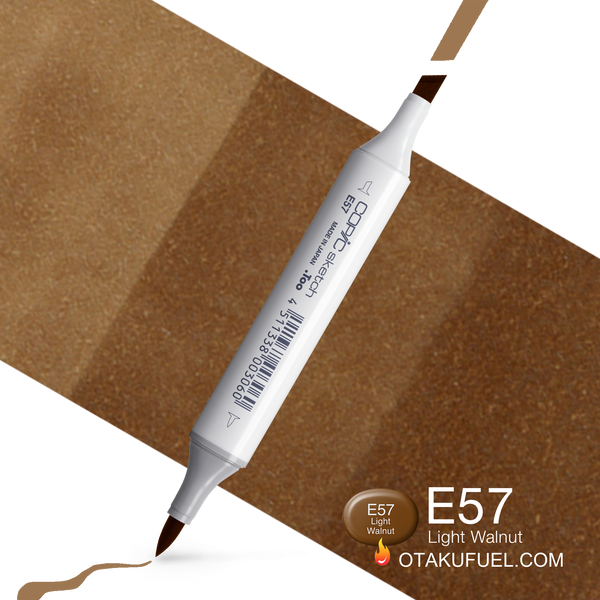 Copic Sketch E57 Light Walnut Marker <inline style="float: right; margin-right: 10px; background-color: rgb(178, 133, 91);">&nbsp;&nbsp;&nbsp;&nbsp;&nbsp;&nbsp; </inline>