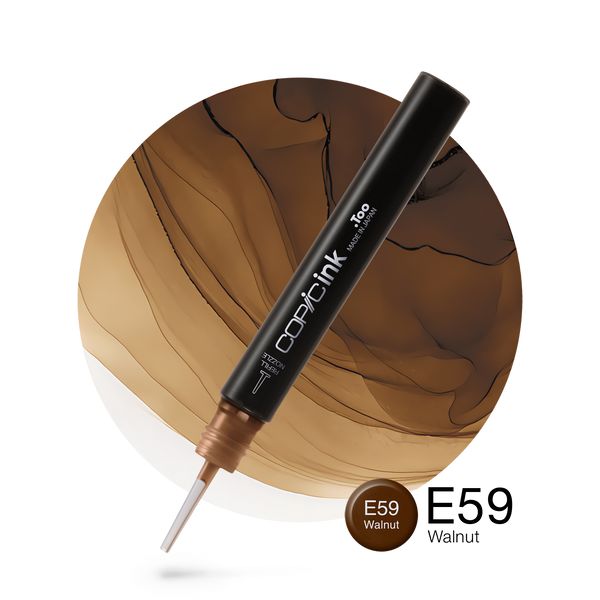 Copic Ink Refill E59 Walnut <inline style="float: right; margin-right: 10px; background-color: rgb(141, 121, 103);">&nbsp;&nbsp;&nbsp;&nbsp;&nbsp;&nbsp; </inline>