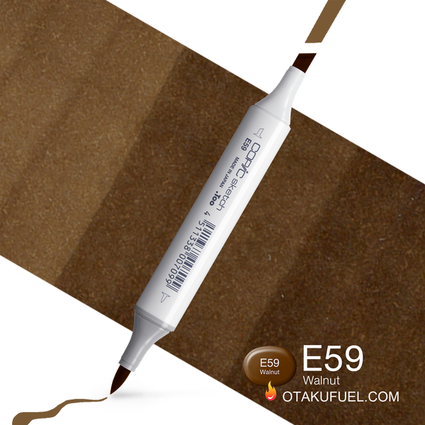 Copic Sketch E59 Walnut Marker <inline style="float: right; margin-right: 10px; background-color: rgb(141, 121, 103);">&nbsp;&nbsp;&nbsp;&nbsp;&nbsp;&nbsp; </inline>