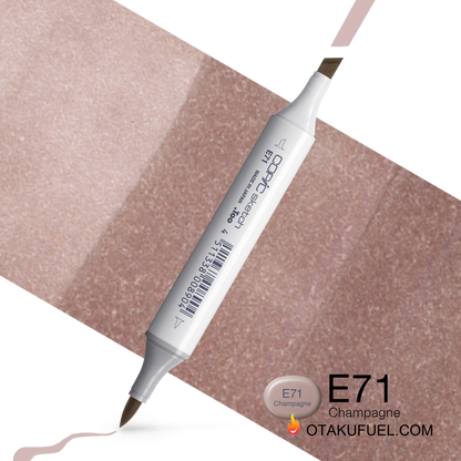 Copic Sketch E71 Champagne Marker <inline style="float: right; margin-right: 10px; background-color: rgb(226, 215, 211);">&nbsp;&nbsp;&nbsp;&nbsp;&nbsp;&nbsp; </inline>