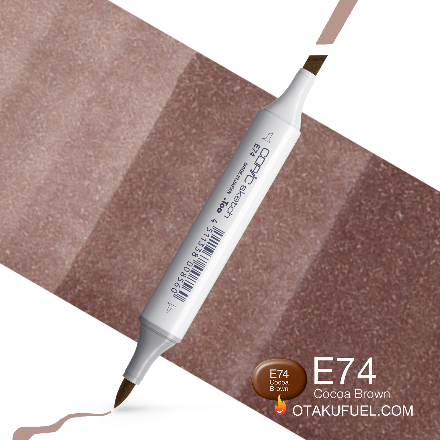 Copic Sketch E74 Cocoa Brown Marker <inline style="float: right; margin-right: 10px; background-color: rgb(202, 103, 84);">&nbsp;&nbsp;&nbsp;&nbsp;&nbsp;&nbsp; </inline>