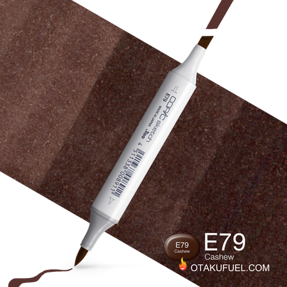 Copic Sketch E79 Cashew Marker <inline style="float: right; margin-right: 10px; background-color: rgb(64, 47, 40);">&nbsp;&nbsp;&nbsp;&nbsp;&nbsp;&nbsp; </inline>