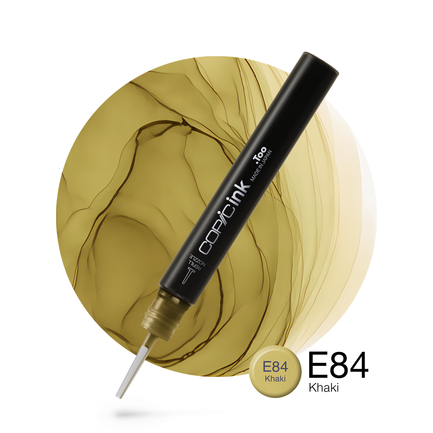 Copic Ink Refill E84 Khaki <inline style="float: right; margin-right: 10px; background-color: rgb(170, 156, 126);">&nbsp;&nbsp;&nbsp;&nbsp;&nbsp;&nbsp; </inline>