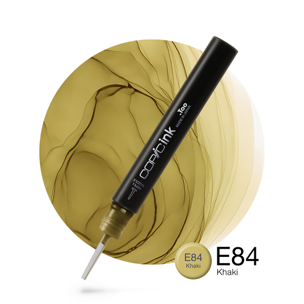 Copic Ink Refill E84 Khaki <inline style="float: right; margin-right: 10px; background-color: rgb(170, 156, 126);">&nbsp;&nbsp;&nbsp;&nbsp;&nbsp;&nbsp; </inline>
