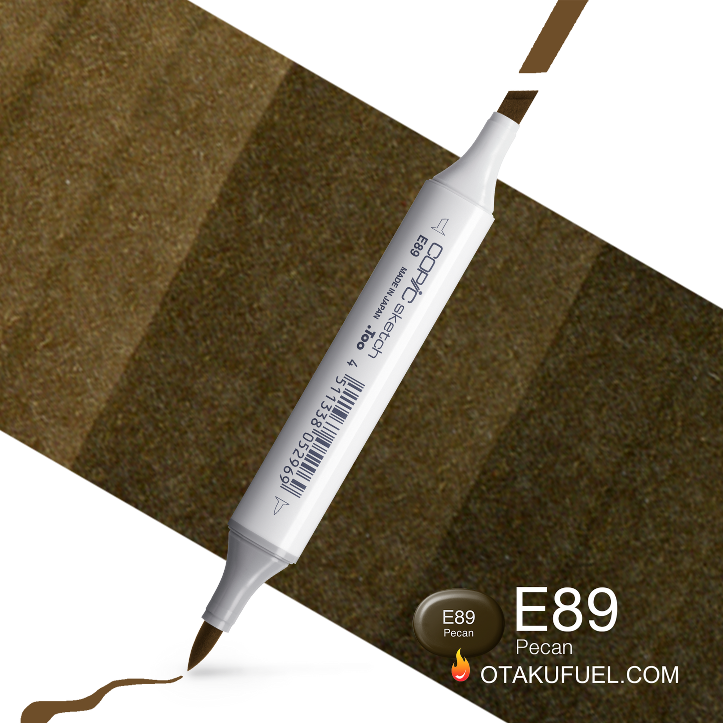 Copic Sketch E89 Pecan Marker <inline style="float: right; margin-right: 10px; background-color: rgb(90, 75, 59);">&nbsp;&nbsp;&nbsp;&nbsp;&nbsp;&nbsp; </inline>