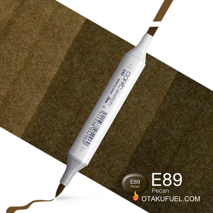 Copic Sketch E89 Pecan Marker <inline style="float: right; margin-right: 10px; background-color: rgb(90, 75, 59);">&nbsp;&nbsp;&nbsp;&nbsp;&nbsp;&nbsp; </inline>