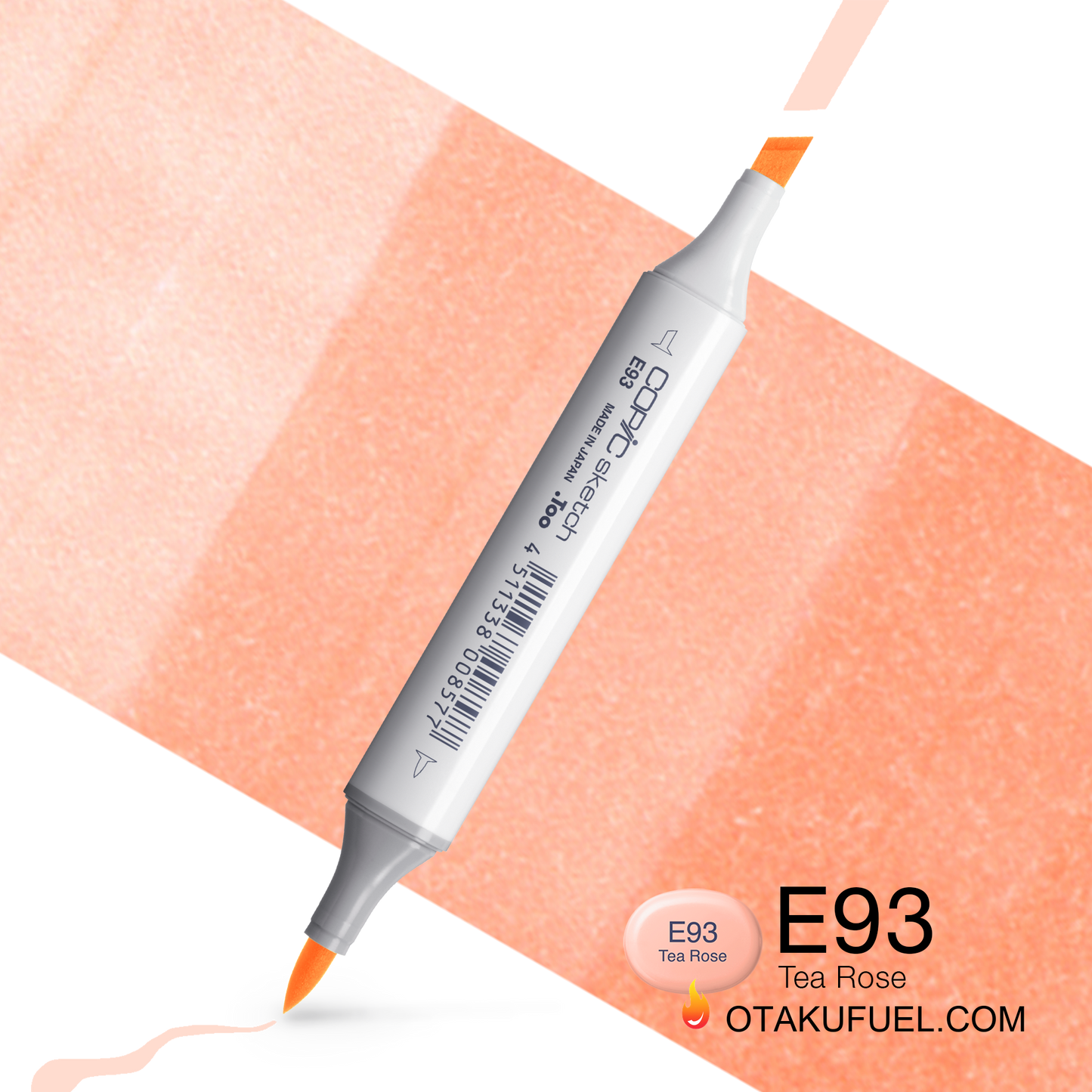 Copic Sketch E93 Tea Rose Marker <inline style="float: right; margin-right: 10px; background-color: rgb(253, 209, 184);">&nbsp;&nbsp;&nbsp;&nbsp;&nbsp;&nbsp; </inline>