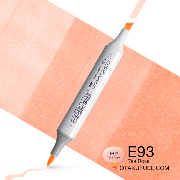 Copic Sketch E93 Tea Rose Marker <inline style="float: right; margin-right: 10px; background-color: rgb(253, 209, 184);">&nbsp;&nbsp;&nbsp;&nbsp;&nbsp;&nbsp; </inline>