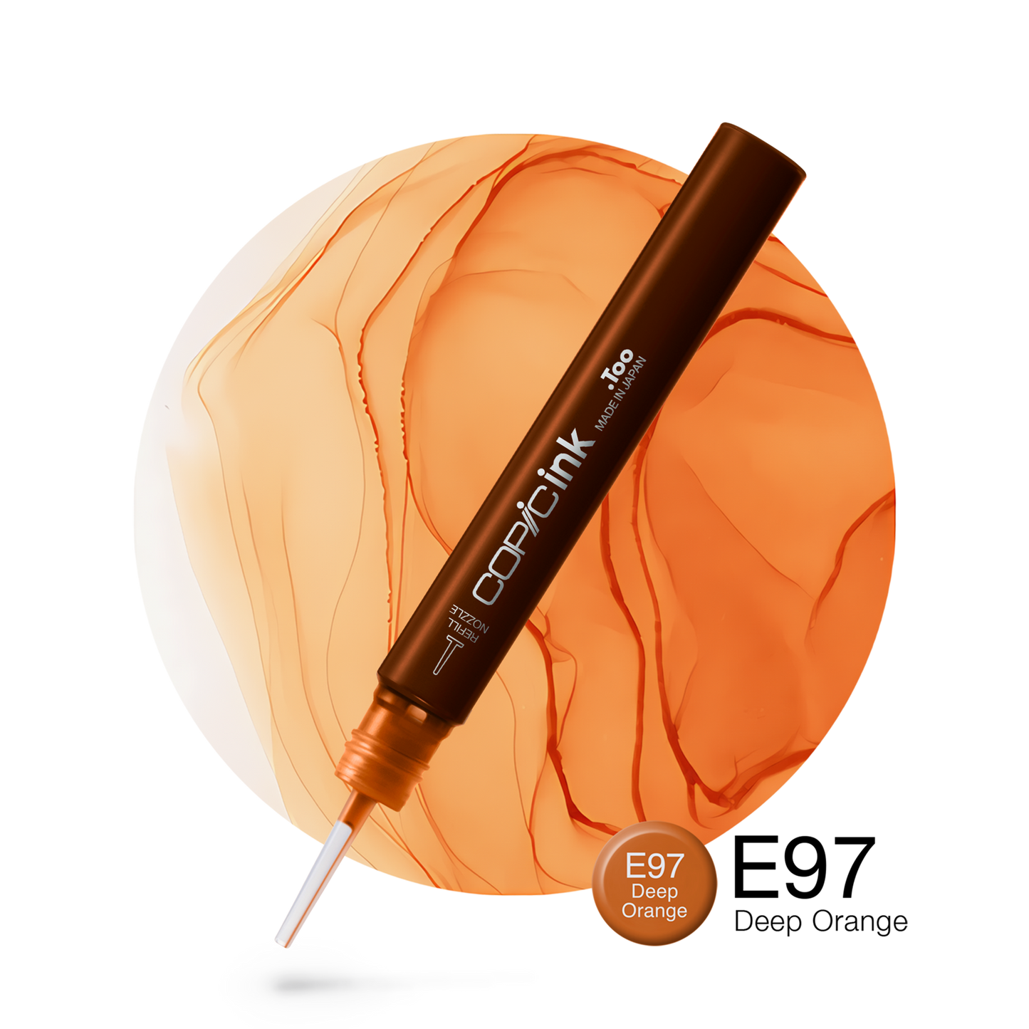Copic Ink Refill E97 Deep Orange <inline style="float: right; margin-right: 10px; background-color: rgb(242, 111, 33);">&nbsp;&nbsp;&nbsp;&nbsp;&nbsp;&nbsp; </inline>