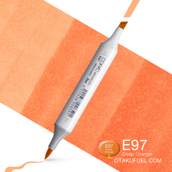 Copic Sketch E97 Deep Orange Marker <inline style="float: right; margin-right: 10px; background-color: rgb(242, 111, 33);">&nbsp;&nbsp;&nbsp;&nbsp;&nbsp;&nbsp; </inline>