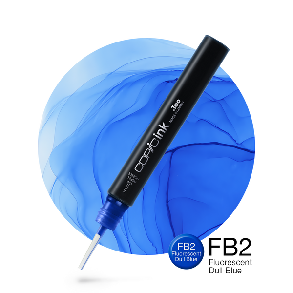 Copic Ink Refill FB2 Fluorescent Dull Blue <inline style="float: right; margin-right: 10px; background-color: rgb(36, 131, 185);">&nbsp;&nbsp;&nbsp;&nbsp;&nbsp;&nbsp; </inline>