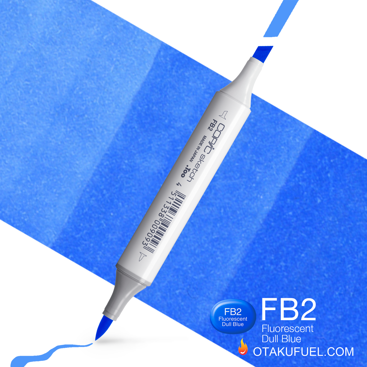 Copic Sketch FB2  Fluorescent Blue Marker <inline style="float: right; margin-right: 10px; background-color: rgb(36, 131, 185);">&nbsp;&nbsp;&nbsp;&nbsp;&nbsp;&nbsp; </inline>