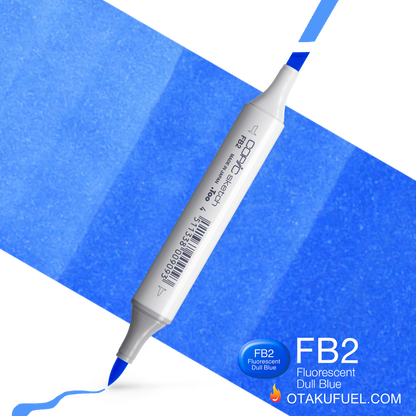 Copic Sketch FB2  Fluorescent Blue Marker <inline style="float: right; margin-right: 10px; background-color: rgb(36, 131, 185);">&nbsp;&nbsp;&nbsp;&nbsp;&nbsp;&nbsp; </inline>