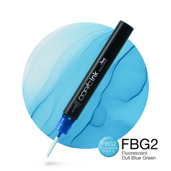 Copic Ink Refill FBG2 Florescent Dull Blue Green <inline style="float: right; margin-right: 10px; background-color: rgb(20, 174, 198);">&nbsp;&nbsp;&nbsp;&nbsp;&nbsp;&nbsp; </inline>