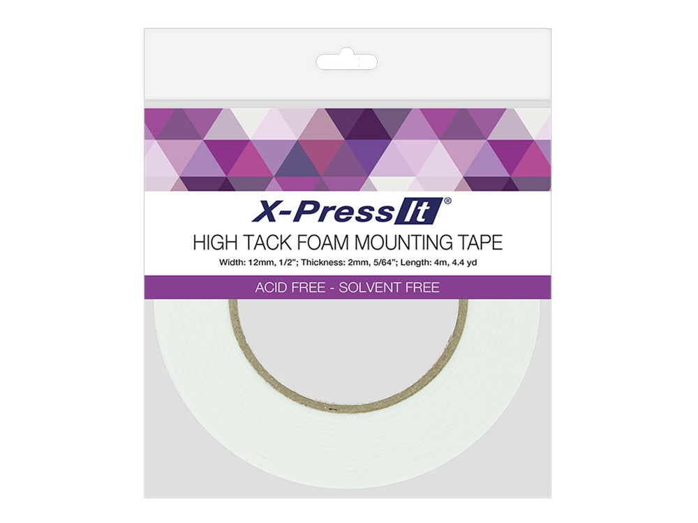 X-Press It High Tack Foam Tape (1/2 inch x 4.4yds)