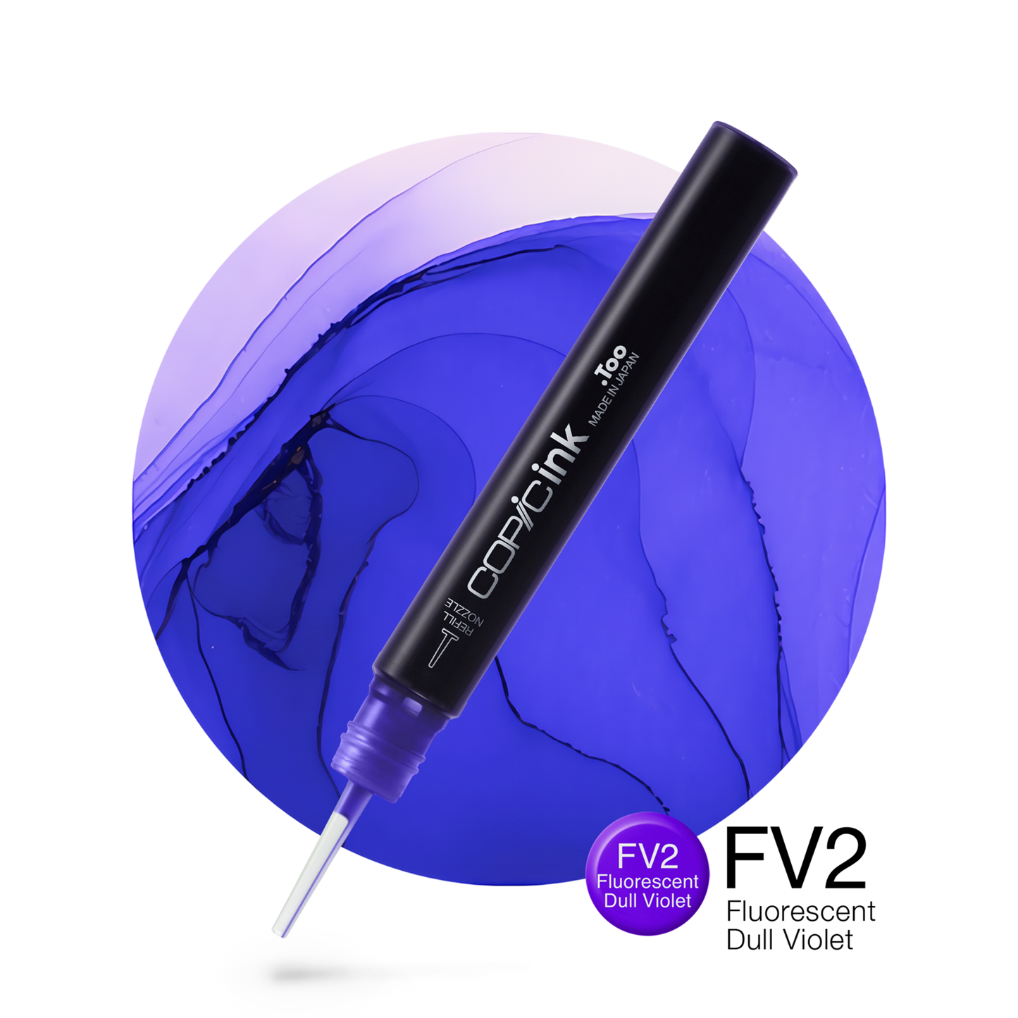 Copic Ink Refill FV2 Fluorescent Dull Violet <inline style="float: right; margin-right: 10px; background-color: rgb(135, 84, 161);">&nbsp;&nbsp;&nbsp;&nbsp;&nbsp;&nbsp; </inline>