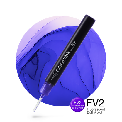 Copic Ink Refill FV2 Fluorescent Dull Violet <inline style="float: right; margin-right: 10px; background-color: rgb(135, 84, 161);">&nbsp;&nbsp;&nbsp;&nbsp;&nbsp;&nbsp; </inline>
