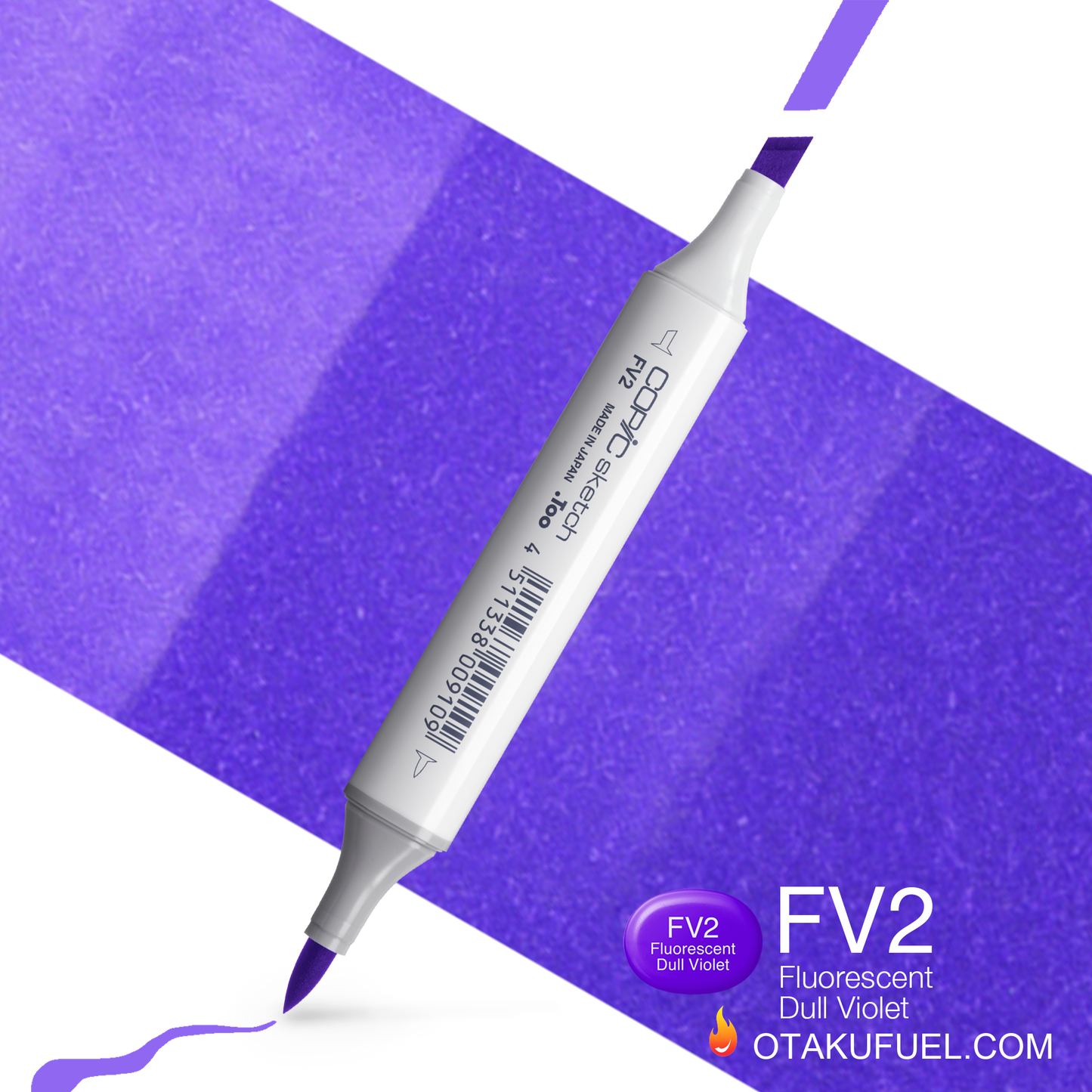 Copic Sketch FV2 Fluorescent Dull Violet Marker <inline style="float: right; margin-right: 10px; background-color: rgb(135, 84, 161);">&nbsp;&nbsp;&nbsp;&nbsp;&nbsp;&nbsp; </inline>