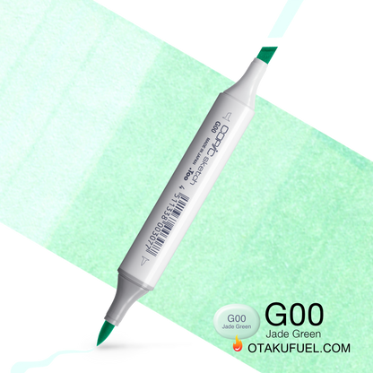 Copic Sketch G00 Jade Green Marker <inline style="float: right; margin-right: 10px; background-color: rgb(225, 243, 245);">&nbsp;&nbsp;&nbsp;&nbsp;&nbsp;&nbsp; </inline>