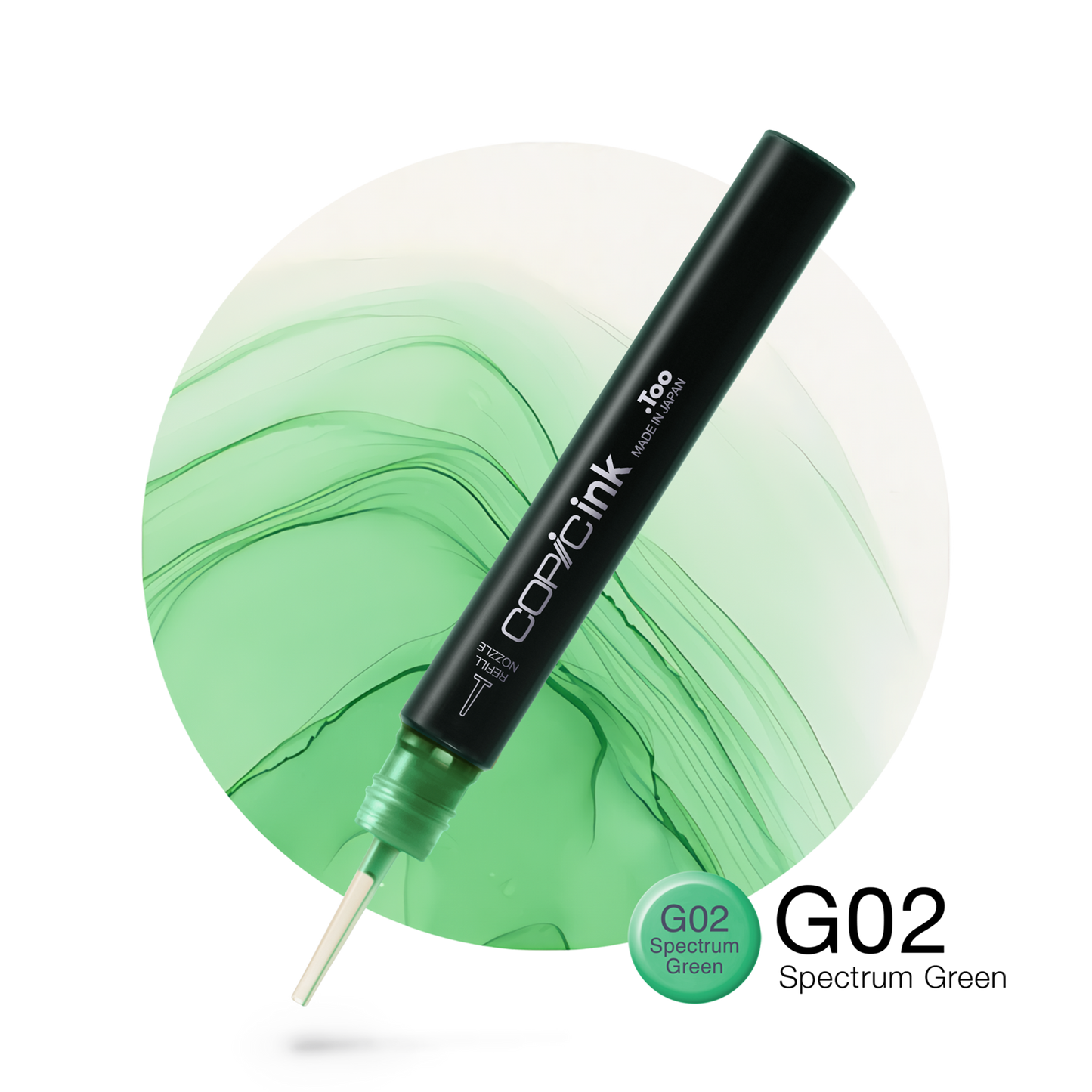 Copic Ink Refill G02 Spectrum Green <inline style="float: right; margin-right: 10px; background-color: rgb(207, 232, 211);">&nbsp;&nbsp;&nbsp;&nbsp;&nbsp;&nbsp; </inline>