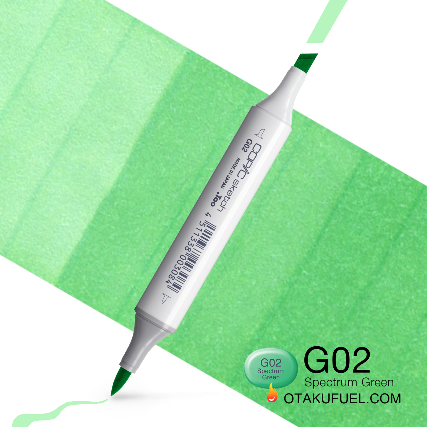 Copic Sketch G02 Spectrum Green Marker <inline style="float: right; margin-right: 10px; background-color: rgb(207, 232, 211);">&nbsp;&nbsp;&nbsp;&nbsp;&nbsp;&nbsp; </inline>