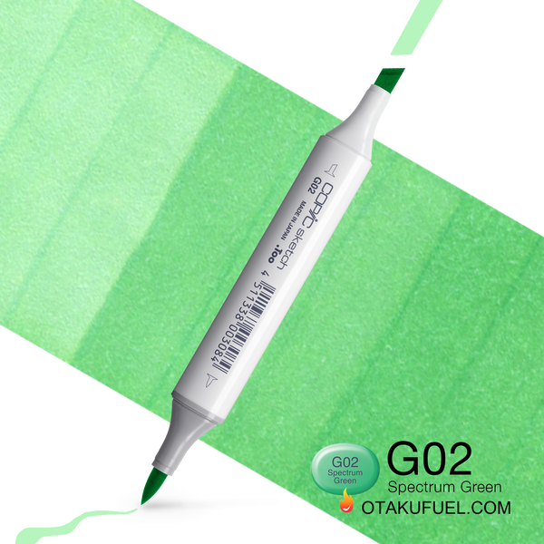 Copic Sketch G02 Spectrum Green Marker <inline style="float: right; margin-right: 10px; background-color: rgb(207, 232, 211);">&nbsp;&nbsp;&nbsp;&nbsp;&nbsp;&nbsp; </inline>