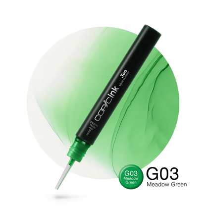 Copic Ink Refill G03 Meadow Green <inline style="float: right; margin-right: 10px; background-color: rgb(147, 205, 181);">&nbsp;&nbsp;&nbsp;&nbsp;&nbsp;&nbsp; </inline>