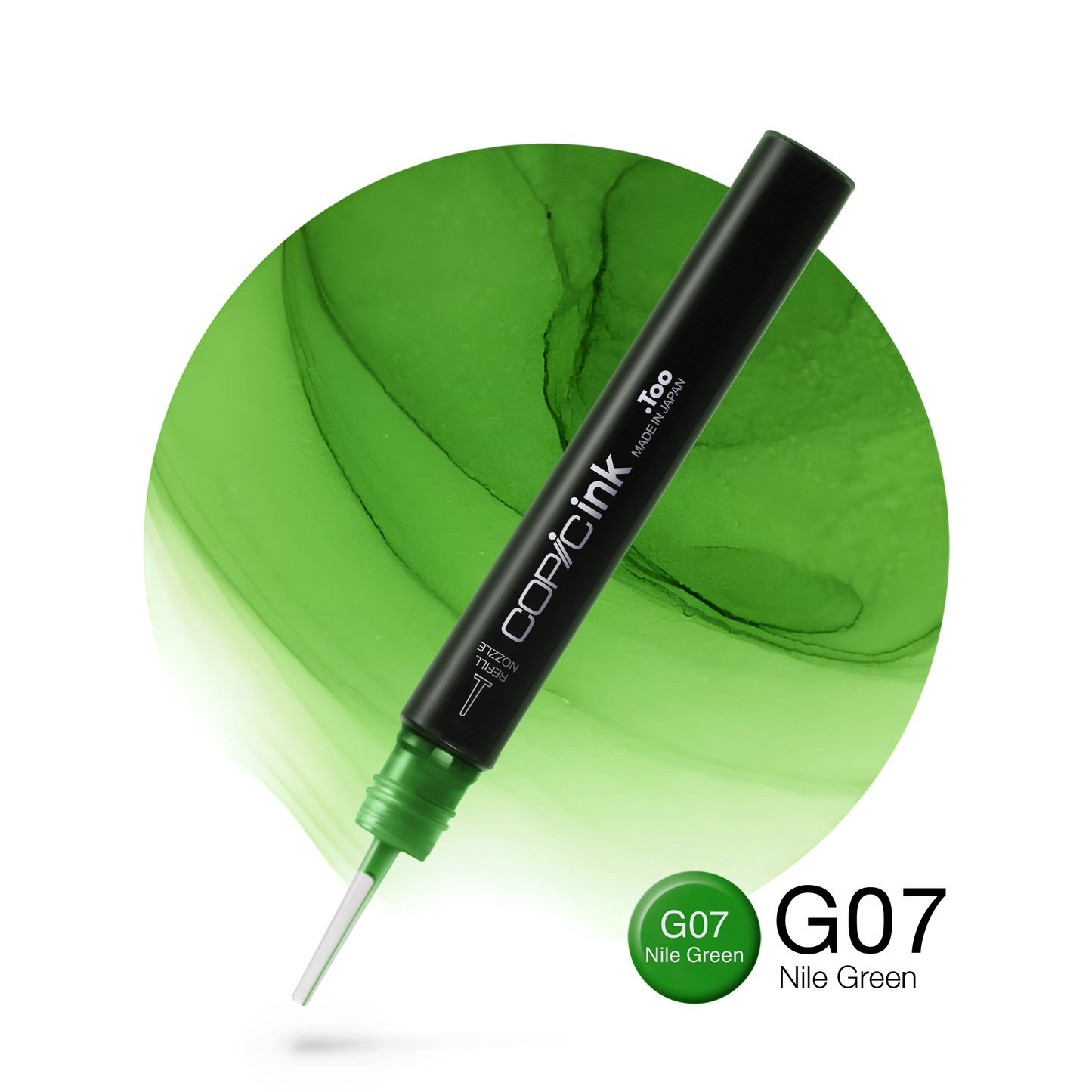 Copic Ink Refill G07 Nile Green <inline style="float: right; margin-right: 10px; background-color: rgb(123, 197, 120);">&nbsp;&nbsp;&nbsp;&nbsp;&nbsp;&nbsp; </inline>