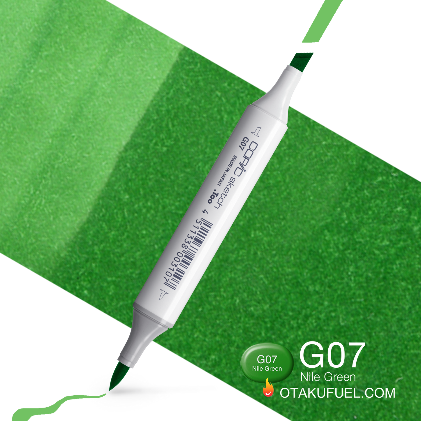 Copic Sketch G07 Nile Green Marker <inline style="float: right; margin-right: 10px; background-color: rgb(123, 197, 120);">&nbsp;&nbsp;&nbsp;&nbsp;&nbsp;&nbsp; </inline>