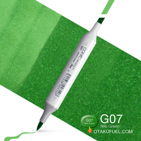 Copic Sketch G07 Nile Green Marker <inline style="float: right; margin-right: 10px; background-color: rgb(123, 197, 120);">&nbsp;&nbsp;&nbsp;&nbsp;&nbsp;&nbsp; </inline>