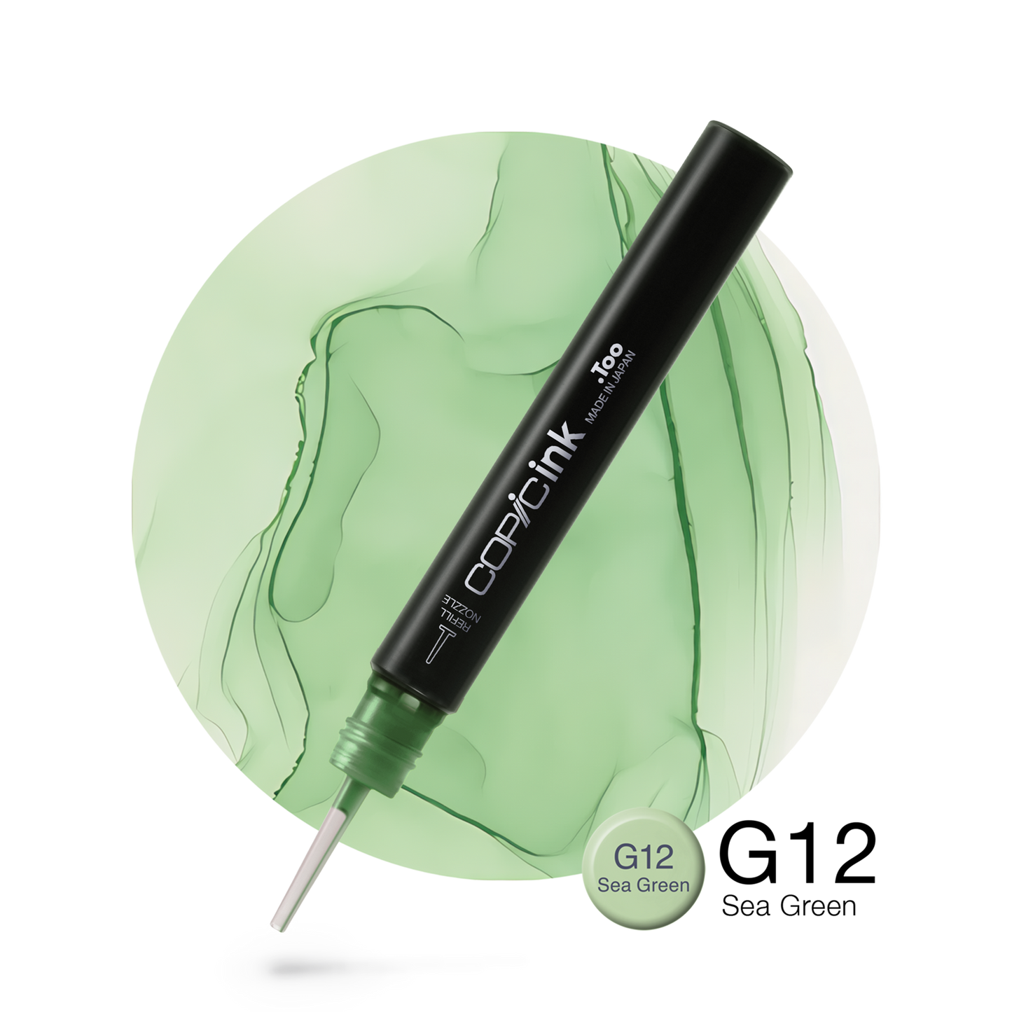 Copic Ink Refill G12 Sea Green <inline style="float: right; margin-right: 10px; background-color: rgb(206, 228, 189);">&nbsp;&nbsp;&nbsp;&nbsp;&nbsp;&nbsp; </inline>