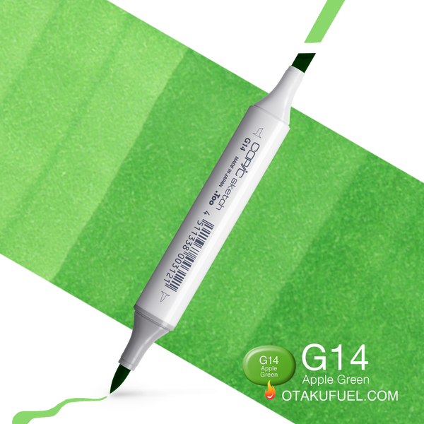 Copic Sketch G14 Apple Green Marker <inline style="float: right; margin-right: 10px; background-color: rgb(151, 207, 144);">&nbsp;&nbsp;&nbsp;&nbsp;&nbsp;&nbsp; </inline>