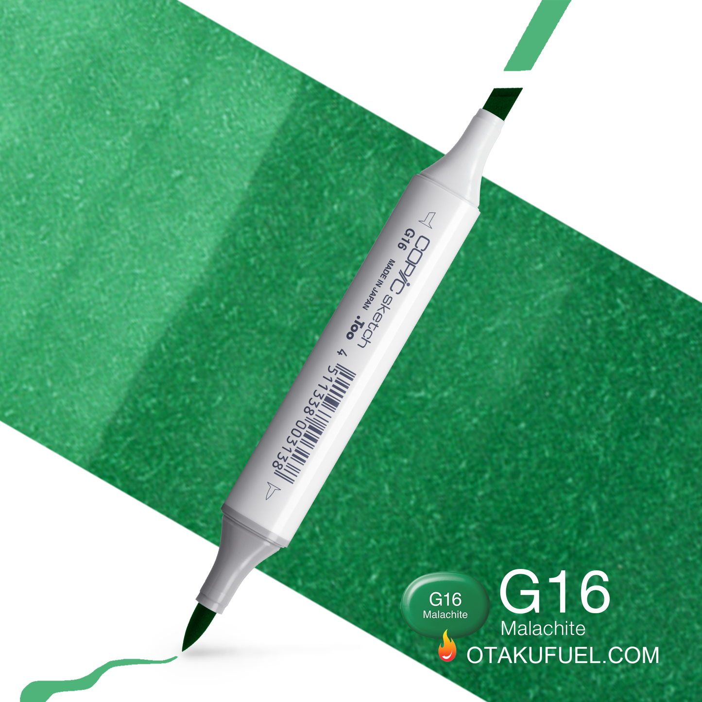 Copic Sketch G16 Malachite Marker <inline style="float: right; margin-right: 10px; background-color: rgb(91, 183, 142);">&nbsp;&nbsp;&nbsp;&nbsp;&nbsp;&nbsp; </inline>