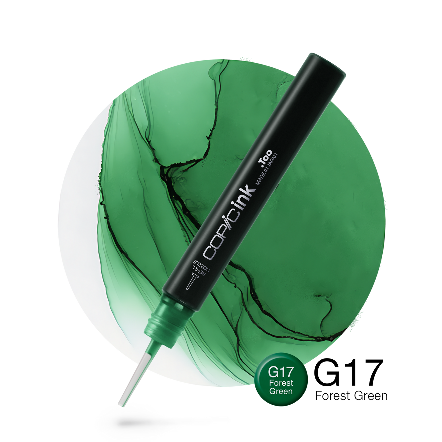 Copic Ink Refill G17 Forest Green <inline style="float: right; margin-right: 10px; background-color: rgb(21, 180, 126);">&nbsp;&nbsp;&nbsp;&nbsp;&nbsp;&nbsp; </inline>