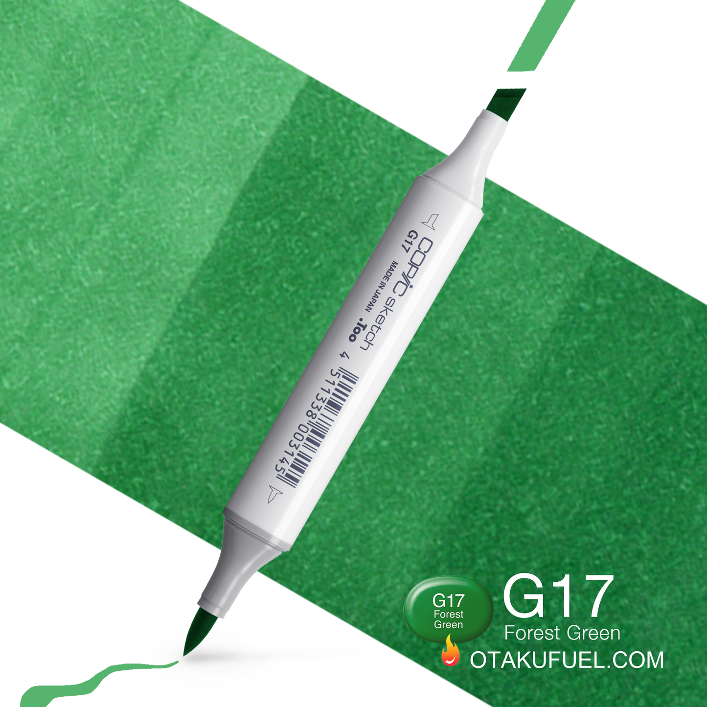 Copic Sketch G17 Forest Green Marker <inline style="float: right; margin-right: 10px; background-color: rgb(21, 180, 126);">&nbsp;&nbsp;&nbsp;&nbsp;&nbsp;&nbsp; </inline>