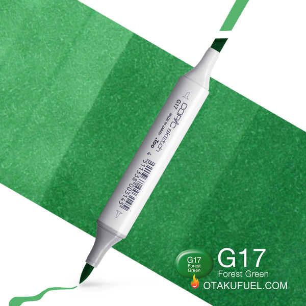 Copic Sketch G17 Forest Green Marker <inline style="float: right; margin-right: 10px; background-color: rgb(21, 180, 126);">&nbsp;&nbsp;&nbsp;&nbsp;&nbsp;&nbsp; </inline>