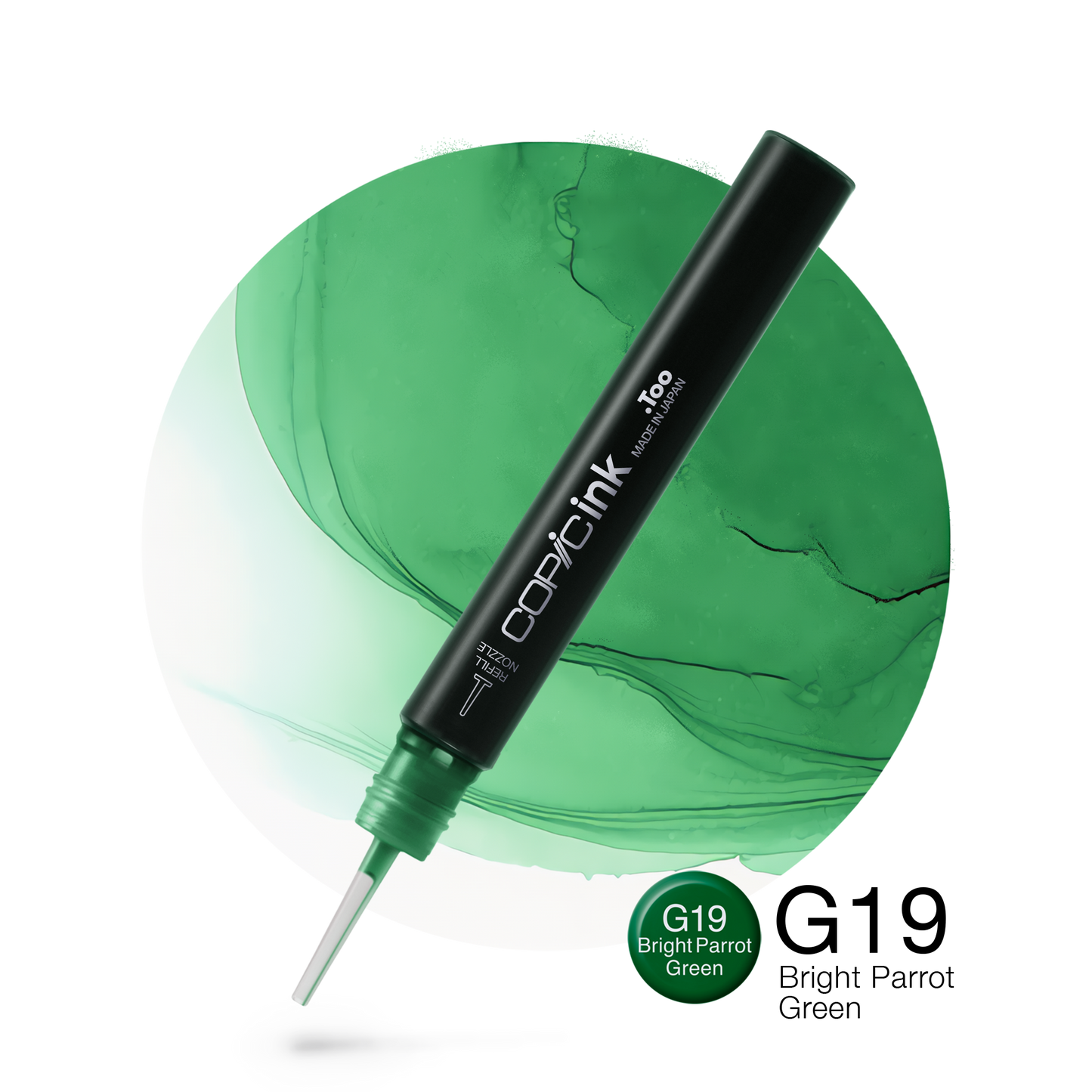 Copic Ink Refill G19 Bright Parrot Green <inline style="float: right; margin-right: 10px; background-color: rgb(49, 174, 128);">&nbsp;&nbsp;&nbsp;&nbsp;&nbsp;&nbsp; </inline>