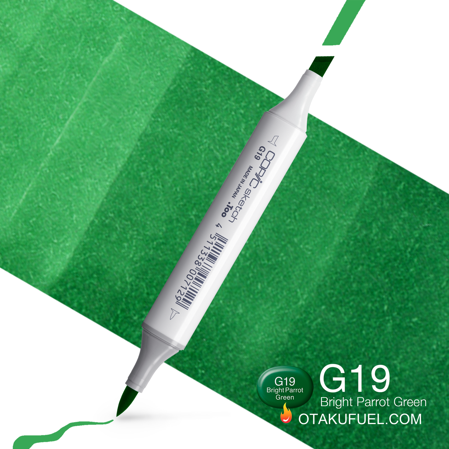 Copic Sketch G19 Bright Parrot Green Marker <inline style="float: right; margin-right: 10px; background-color: rgb(49, 174, 128);">&nbsp;&nbsp;&nbsp;&nbsp;&nbsp;&nbsp; </inline>