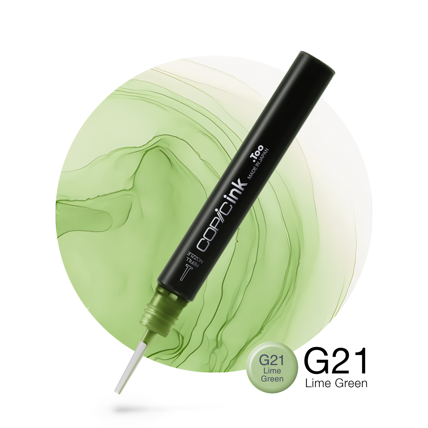 Copic Ink Refill G21 Lime Green <inline style="float: right; margin-right: 10px; background-color: rgb(196, 228, 205);">&nbsp;&nbsp;&nbsp;&nbsp;&nbsp;&nbsp; </inline>