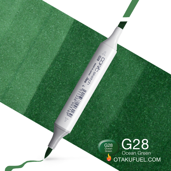 Copic Sketch G28 Ocean Green Marker <inline style="float: right; margin-right: 10px; background-color: rgb(17, 148, 98);">&nbsp;&nbsp;&nbsp;&nbsp;&nbsp;&nbsp; </inline>