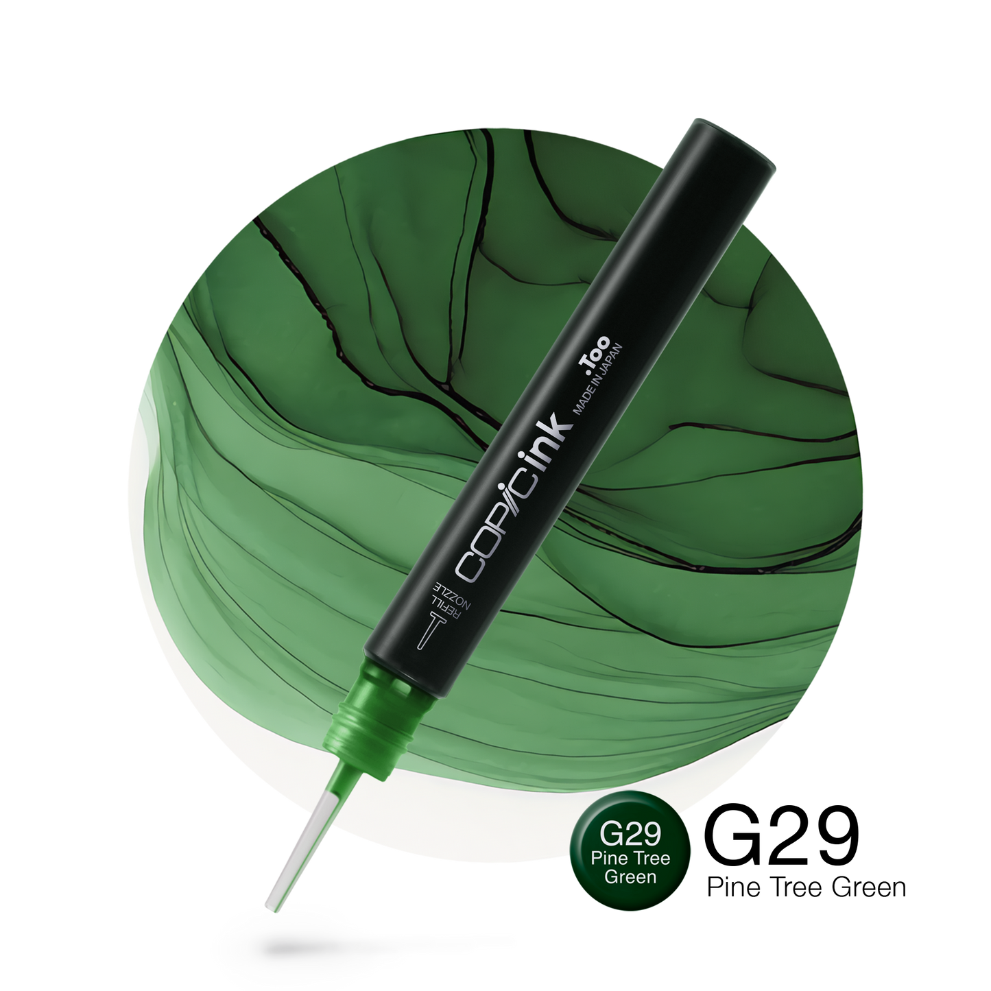 Copic Ink Refill G29 Pine Tree Green <inline style="float: right; margin-right: 10px; background-color: rgb(40, 112, 84);">&nbsp;&nbsp;&nbsp;&nbsp;&nbsp;&nbsp; </inline>