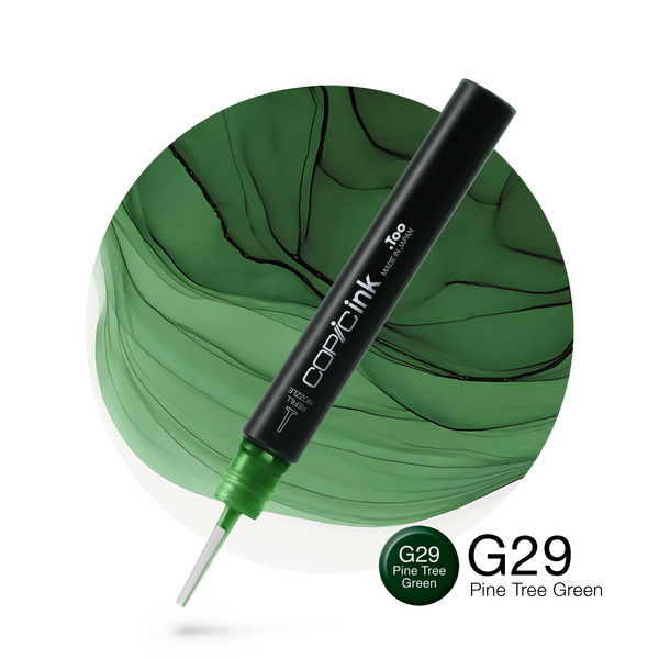 Copic Ink Refill G29 Pine Tree Green <inline style="float: right; margin-right: 10px; background-color: rgb(40, 112, 84);">&nbsp;&nbsp;&nbsp;&nbsp;&nbsp;&nbsp; </inline>