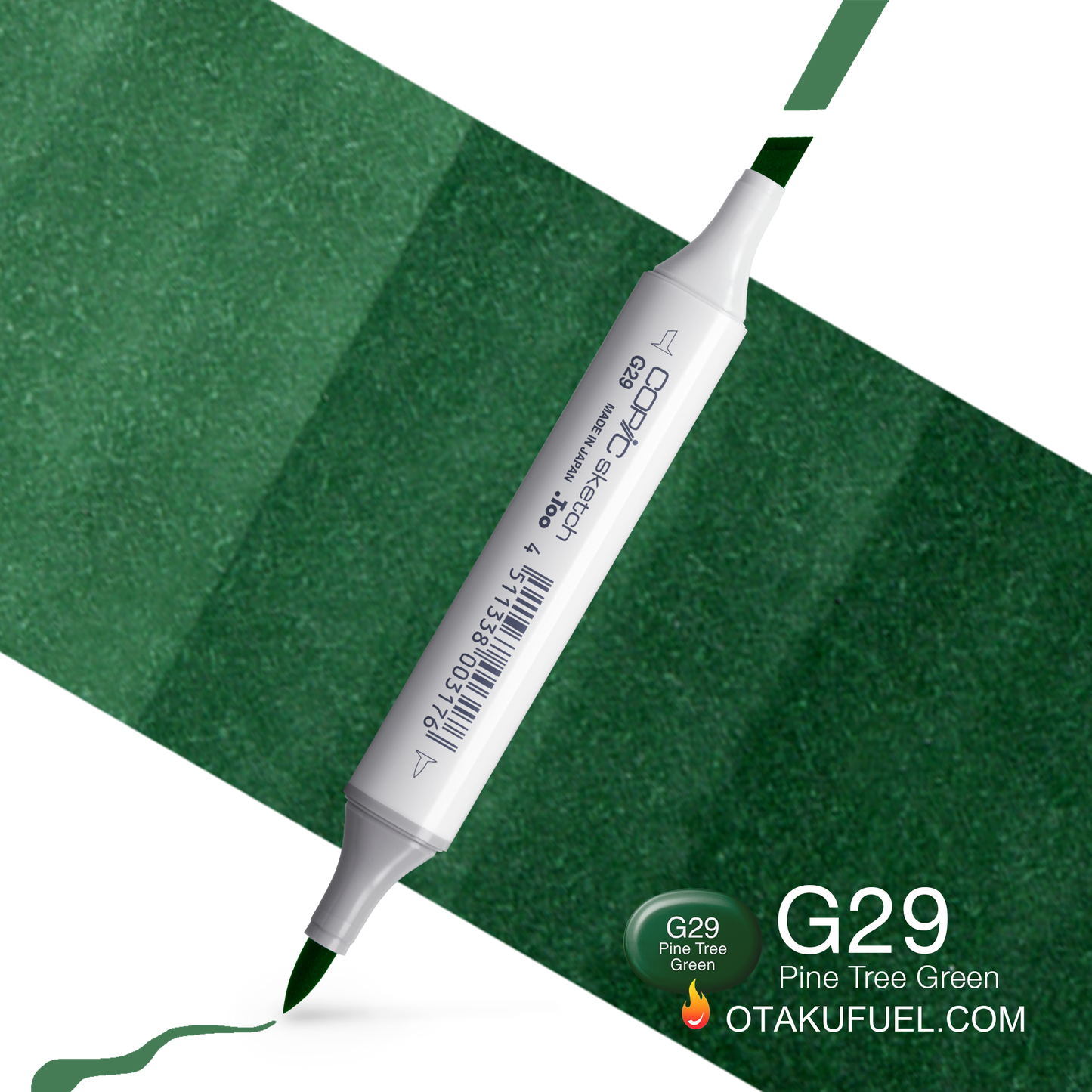 Copic Sketch G29 Pine Tree Green Marker <inline style="float: right; margin-right: 10px; background-color: rgb(40, 112, 84);">&nbsp;&nbsp;&nbsp;&nbsp;&nbsp;&nbsp; </inline>