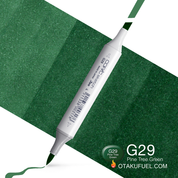 Copic Sketch G29 Pine Tree Green Marker <inline style="float: right; margin-right: 10px; background-color: rgb(40, 112, 84);">&nbsp;&nbsp;&nbsp;&nbsp;&nbsp;&nbsp; </inline>