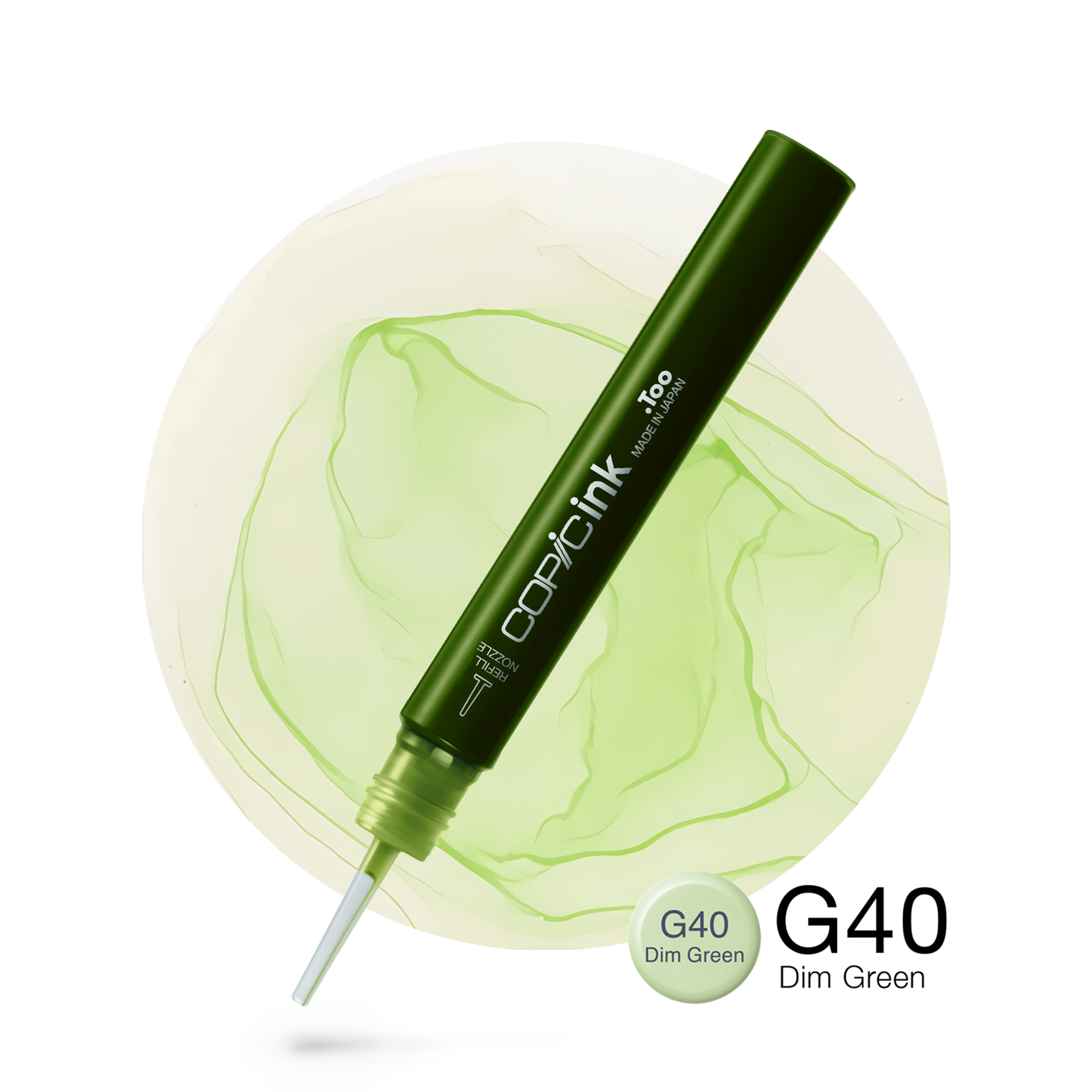 Copic Ink Refill G40 Dim Green <inline style="float: right; margin-right: 10px; background-color: rgb(226, 240, 216);">&nbsp;&nbsp;&nbsp;&nbsp;&nbsp;&nbsp; </inline>