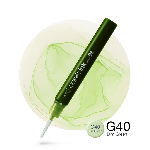 Copic Ink Refill G40 Dim Green <inline style="float: right; margin-right: 10px; background-color: rgb(226, 240, 216);">&nbsp;&nbsp;&nbsp;&nbsp;&nbsp;&nbsp; </inline>