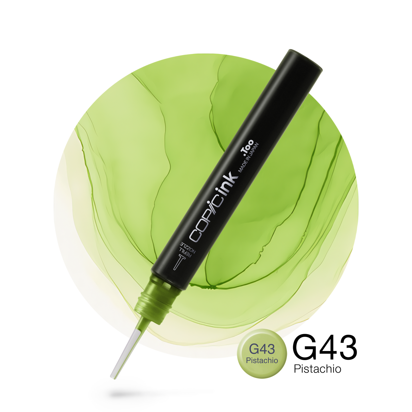 Copic Ink Refill G43 Pistachio <inline style="float: right; margin-right: 10px; background-color: rgb(214, 230, 166);">&nbsp;&nbsp;&nbsp;&nbsp;&nbsp;&nbsp; </inline>